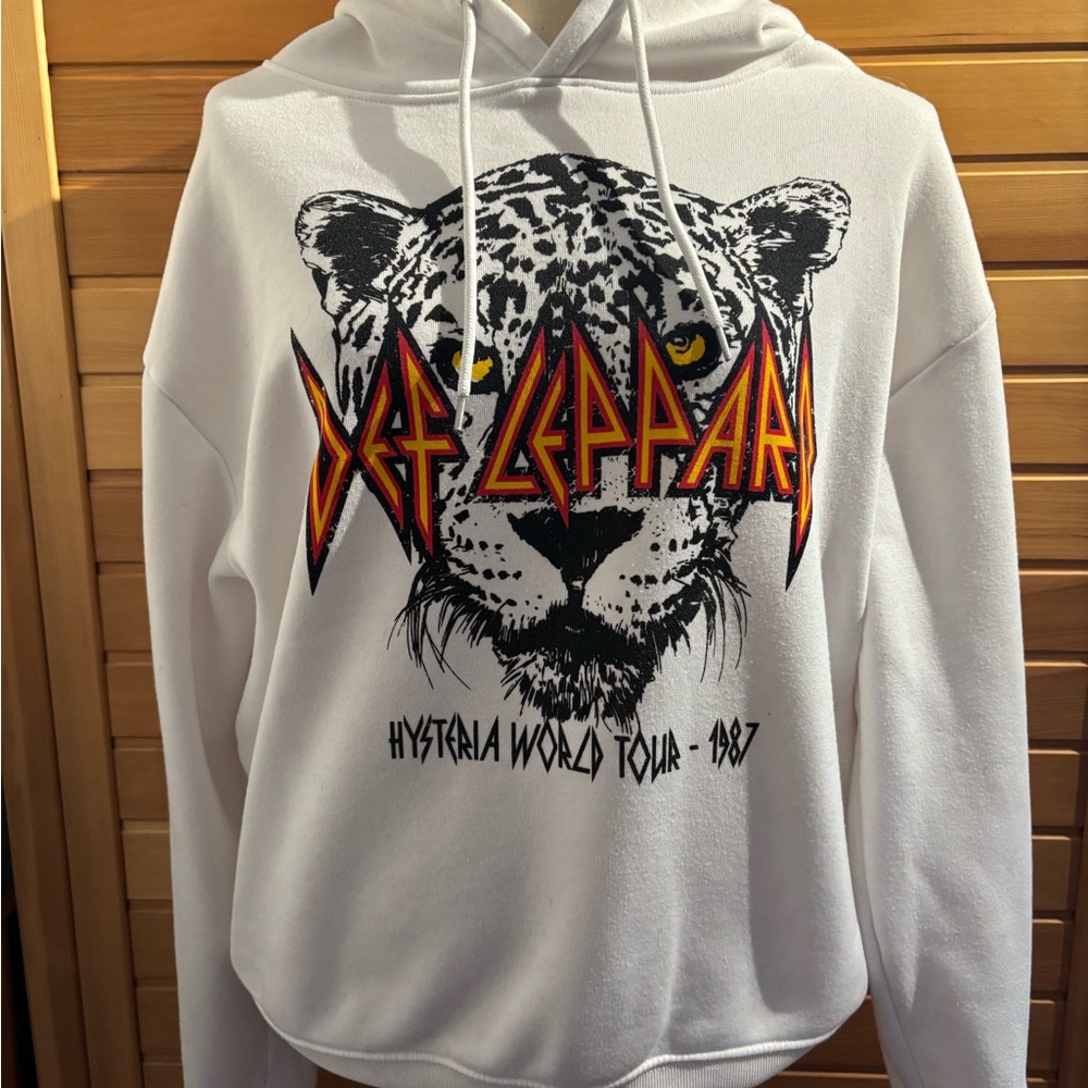 White Graphic Hoodie
